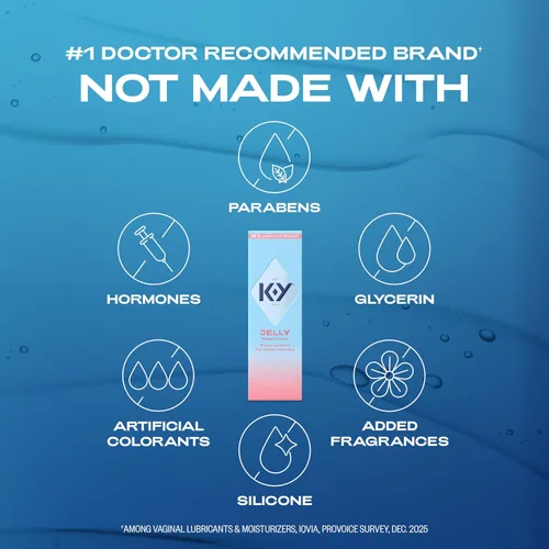 Vista 2 de K-Y Jelly Lubricante a base de agua para sexo, lubricante anal, lubricante personal a base de agua no graso, lubricante sexual compatible con el pH