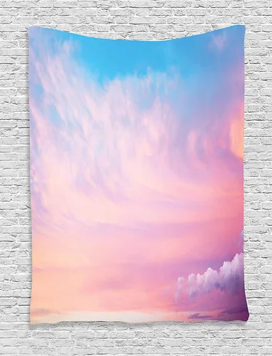 Vista 28 de Ambesonne Tapiz de paisaje, lago y pico glaciar nevado en Estados Unidos, ilustración de bosque de pinos altos, colgante de pared para dormitorio