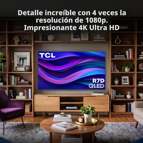 Vista 4 de TCL 50" R7D 4K QLED Roku TV (50R7D)