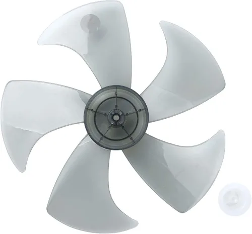 Vista 2 de dPois Repuesto de cuchilla de ventilador de plástico con cubierta de tuerca para ventilador de pie universal, ventilador de mesa, accesorios Gris 5