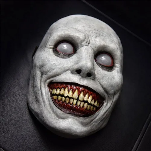 Vista 7 de Adults Halloween Scary Zombie Vampire Mask - Reusable With Adjustable Earloops, Washable Printing