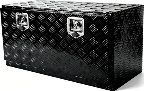 Vista 19 de Caja de herramientas de aluminio de 36 pulgadas, caja de herramientas de 5 bares, caja de herramientas de almacenamiento Orgainzer con pestillo