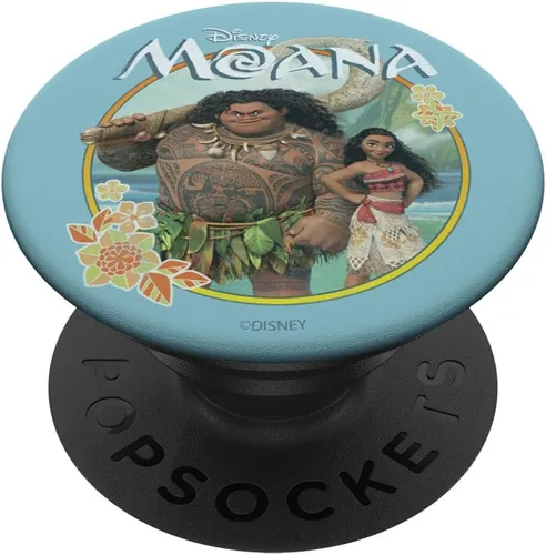 Vista 6 de Disney Moana Maui y Moana Circle Retrato PopSockets MagSafe PopGrip para iPhone