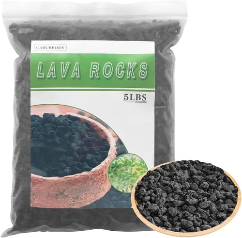 Vista 15 de Rocas de lava roja para plantas, 100% roca volcánica pura, sin tintes ni productos químicos, el mejor aderezo para plantas suculentas de cactus