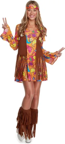Vista 2 de Morph 70s Costumes For Women, Hippie Costume Women, 60s Hippie Dress Halloween Costume, Womens Halloween Costumes