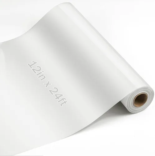 Vista 11 de Flasoo Rollos de Vinilo de Transferencia de Calor, 12" x 24 pies Vinilo HTV de Planchar para Camisas, Compatible con Todas las Máquinas de Corte