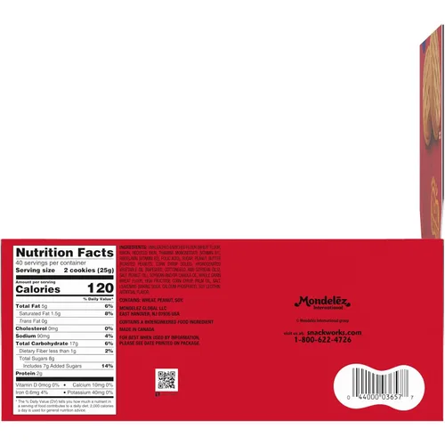 Vista 16 de NUTTER BUTTER Galletas Sándwich de Mantequilla de Maní, Tamaño King, 10 Paquetes de Bocadillos de 3.5 oz