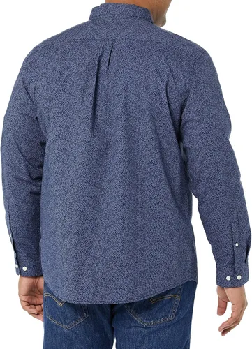 Vista 2 de Tienda Essentials Camisa de popelina elástica de manga larga para hombre
