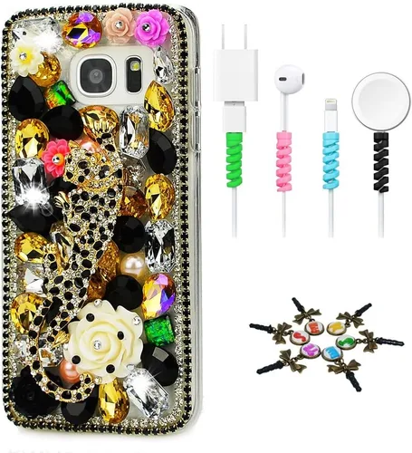 Vista 8 de Bling Case SSSGCDwCPSeries-24 - Funda con diseño 3D hecho a mano, 100 + cristales brillantes