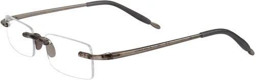 Vista 14 de Visualites Gafas de lectura rectangulares sin montura ligeras para mujeres y hombres - Modelo - VIS 8 Negro