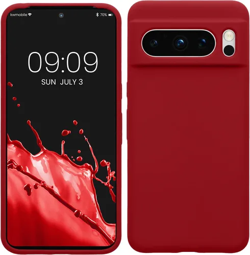 Vista 84 de kwmobile Funda compatible con Google Pixel 7 Pro - Funda de silicona TPU con acabado suave - Piedra antigua