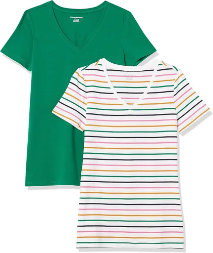 Vista 173 de Amazon Essentials Women's Regular-Fit Short-Sleeve Crewneck T-Shirt