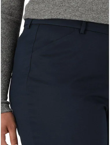 Vista 5 de Lee Pantalón de pierna recta sin arrugas para mujer, talla grande, sin arrugas