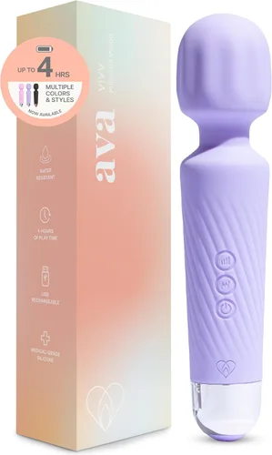 Vista 14 de Ava Vibrador de varita sexual [vibrador estimulador de clítoris] Vibrador para mujer Juguete sexual Regalos para mujeres 20 patrones y 8