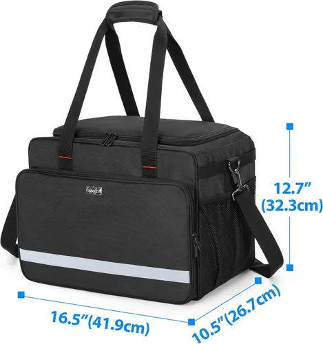 Vista 6 de samdew Bolsa grande de detalles, organizador de detalles para almacenamiento de suministros de detalles de automóviles, organizador de limpieza