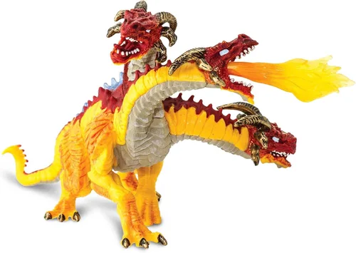 Vista 5 de Safari Ltd. Figura de dragón de fuego – Figura detallada de modelo de 8.5 pulgadas de color vibrante, juguete educativo de fantasía para niños