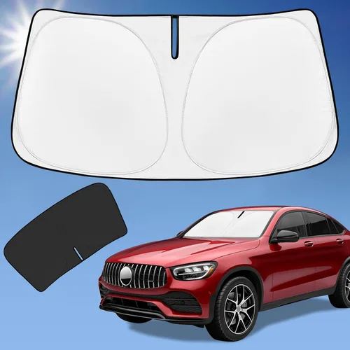 Vista 205 de Parasol de 4 capas para parabrisas, ajuste personalizado, tela 240T