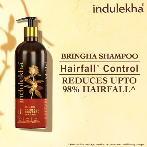 Vista 3 de Indulekha Bringha Hairfall Control Shampoo (limpiador de cabello) 6.1 fl oz, 6.08 oz