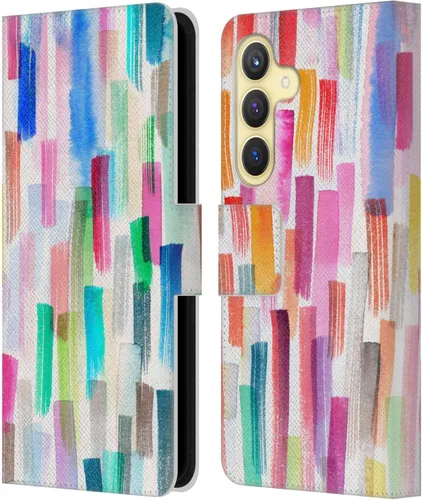 Vista 79 de Head Case Designs Officially Licensed Ninola Brushstrokes Multi Colorful Leather Wallet Case Compatible with Samsung Galaxy A07 4G