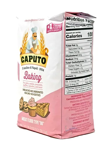 Vista 7 de Antimo Caputo Baking (Pasticceria Pastelería) Harina 00 2.2 lb Bolsa - Para Postres y Galletas - De Italia Tipo 00 Trigo