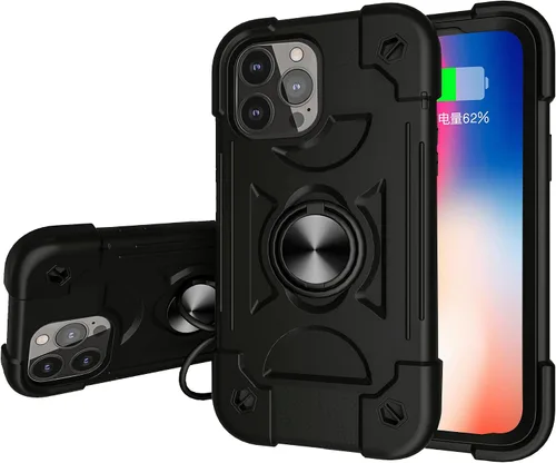 Vista 12 de Compatible con iPhone 13 Pro Max, iPhone 13 Pro, iPhone 13, iPhone 13 Mini, funda híbrida de cuerpo completo colorido arcoíris a prueba de golpes