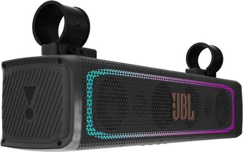 Vista 9 de JBL RallyBar S - Barra de sonido universal Bluetooth de 21" para vehículos exteriores con amplificador RMS de 150W integrado, IP66 resistente al