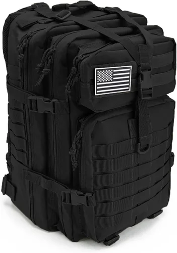 Vista 2 de QT&QY 45L Military Tactical Backpacks For Men Camping Hiking Trekking Daypack Bug Out Bag Lage MOLLE 3 Day Assault Pack