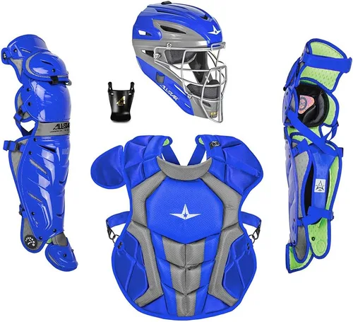 Vista 28 de All-Star Eje S7 de 9 a 16 años – Kit de equipo de captura de béisbol (incluye casco, protector de pecho, protectores de piernas), cumple con NOCSAE