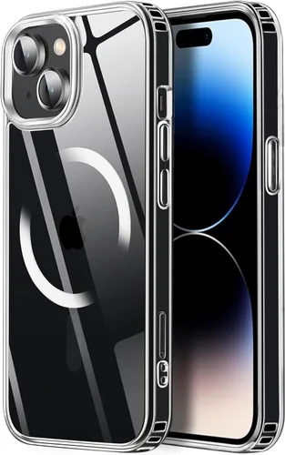 Vista 84 de Tigowos Funda magnética para iPhone 15, resistente a las caídas, sensación de piel mate, a prueba de golpes, ajuste delgado para iPhone 15, negro