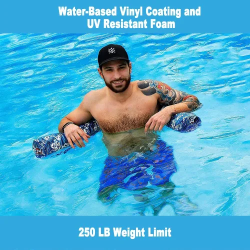 Vista 2 de IMMERSA Fideos de piscina jumbo, revestimiento de vinilo suave a base de agua de alta calidad y fideos de espuma resistentes a los rayos UV