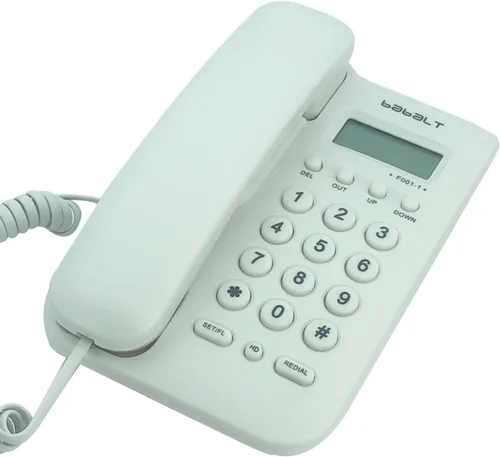 Vista 7 de Teléfono básico con cable, TelPal FSK/DTMF Teléfono de identificación de llamadas simple con pantalla LCD para mostrar el número de llamada Negro