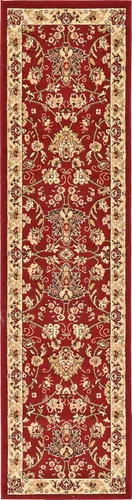 Vista 32 de Unique Loom Sialk Hill Collection - Alfombra de área Washington (6' 1" x 9' Rectángulo Burdeos/Crema)