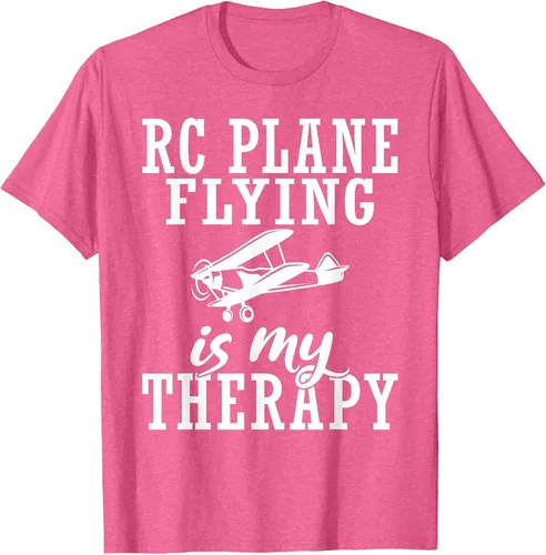 Vista 39 de RC Plane Flying is My Therapy RC Plane T-Shirt Asphalt Grey