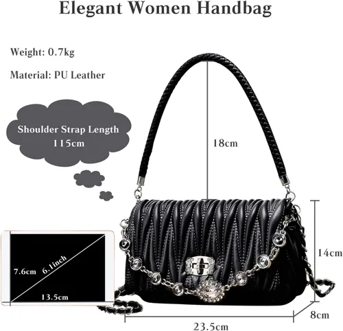 Vista 3 de FANDARE Bolso de mano para mujer con asa superior