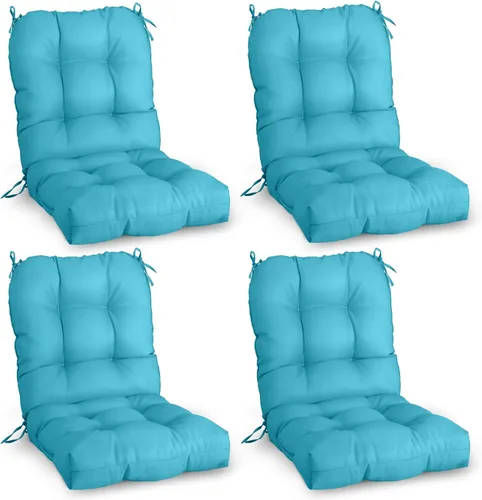 Vista 24 de EAGLE PEAK Cojín Acolchado para Silla de Exterior/Interior para Asiento/Respaldo, Juego de 1, 42'' x 21'', Azul Claro