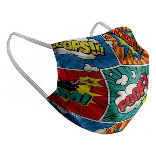 Vista 2 de Mascarilla Higiénica de Tela Reutilizable comic