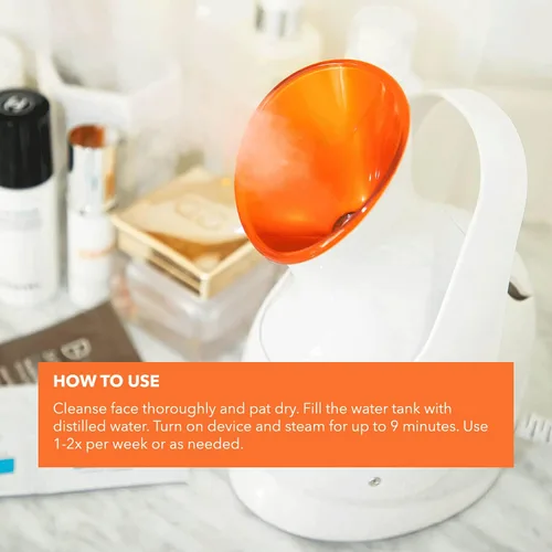 Vista 4 de Dr. Dennis Gross Pro - Vapor facial para limpieza profunda facial: infundir la piel con hidratación, aclarar la tez y desintoxicar la piel