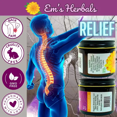 Vista 6 de EM 's Herbals Muscle Rub Salve, 2 oz.