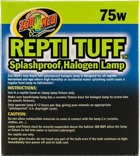 Vista 3 de Zoo Med Turtle Tuff Lámpara halógena a prueba de salpicaduras 75 vatios