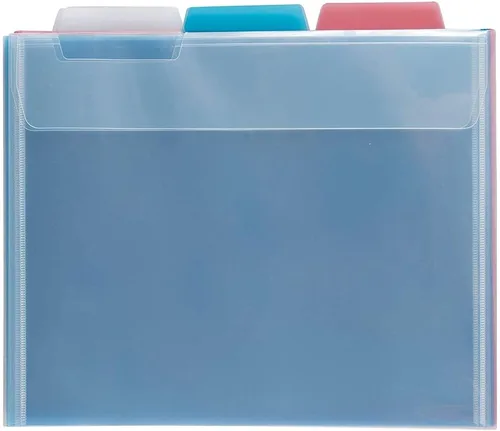 Vista 27 de Caja de almacenamiento JAM PAPER con archivos de colores - 12.5 x 9.5 x 3.5 pulgadas - Caja vendida individualmente y 5 archivos