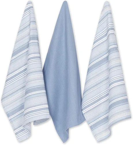 Vista 15 de DII Everyday Colección de toallas de cocina Urban Stripe, 20x30, verde alcachofa, 3 piezas