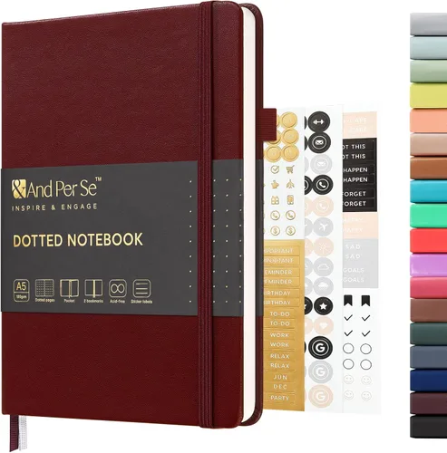 Vista 26 de ⩓ Per Se Cuaderno de Diario con Líneas (3 Paquetes), 160 Páginas Papel Grueso 100GSM, A5 Tapa Dura Cuadernos con Rayas Universitarias para Escribir