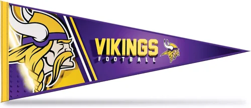 Vista 6 de Rico Industries NFL Football Primary 12" x 30" Felt Wall Décor Pennant - Great for Home/Bed Room/Man Cave Décor