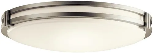 Vista 4 de Kichler Lighting Avon - Montaje empotrado LED de 24" con acrílico en níquel cepillado