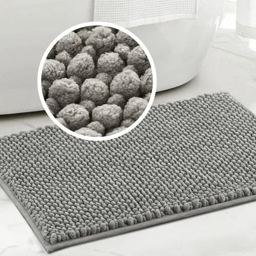 Vista 37 de Turquoize Alfombras de baño de felpilla antideslizante para baño, 17 x 24 pulgadas, extra suaves y absorbentes, lavables a máquina, perfectas