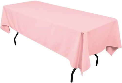 Vista 14 de Mantel de plástico negro azabache, 54 x 108 pulgadas (1 unidad), elegante esencial para eventos, perfecto para fiestas, bodas y ocasiones especiales