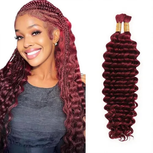 Vista 21 de Cabello humano bohemio, cabello trenzado, 16 pulgadas, 3.53 onzas #1B