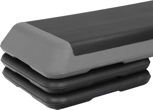 Vista 5 de ZenStyle Banco aeróbico ajustable de 43 pulgadas con elevadores de 4/6/8 pulgadas, superficie antideslizante para cardio, entrenamiento de fuerza