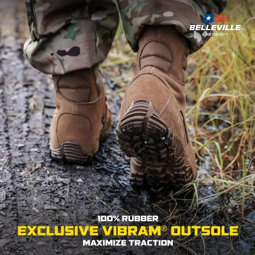 Vista 3 de Belleville Khyber TR550 8" Tactical Boots for Men, AR 670-1 Compliant Coyote
