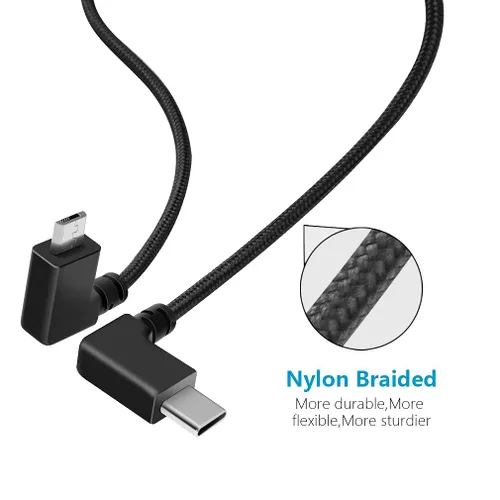 Vista 7 de Hanatora Cable de control remoto micro USB a USB C de 11.4 pulgadas para DJI Mavic Mini, SE, Air, Mavic 2 Pro/Zoom, Mavic Pro, Spark, cable
